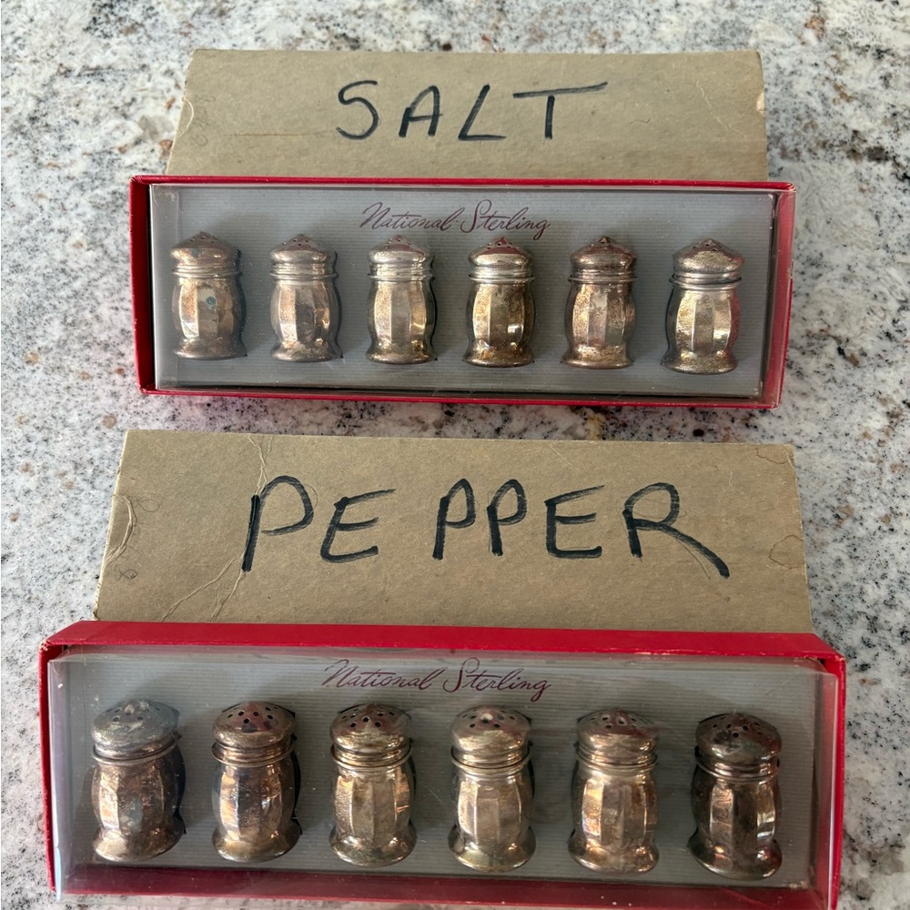 National Sterling Salt and Pepper Shakers Set